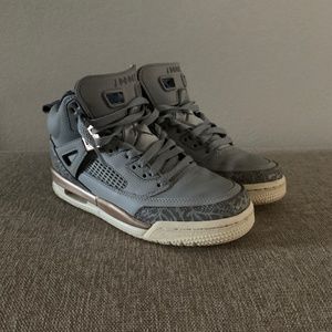 Silver Jordans 4.5